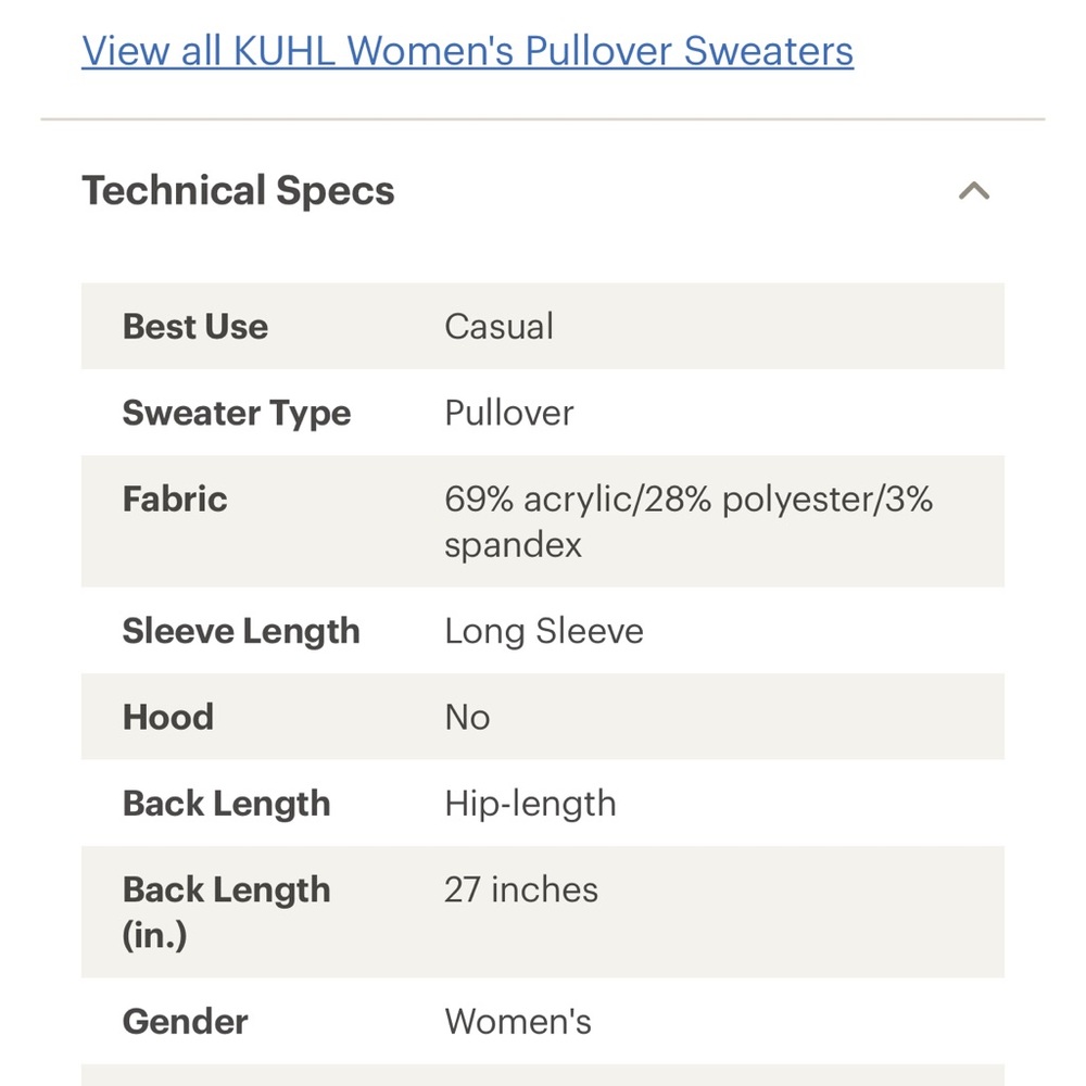Kuhl Sienna Sweater - Picture 9 of 11